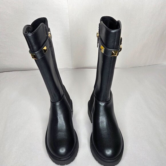 NWT Marc Fisher Kids Black Heidi Strap Boots - Picture 2 of 7
